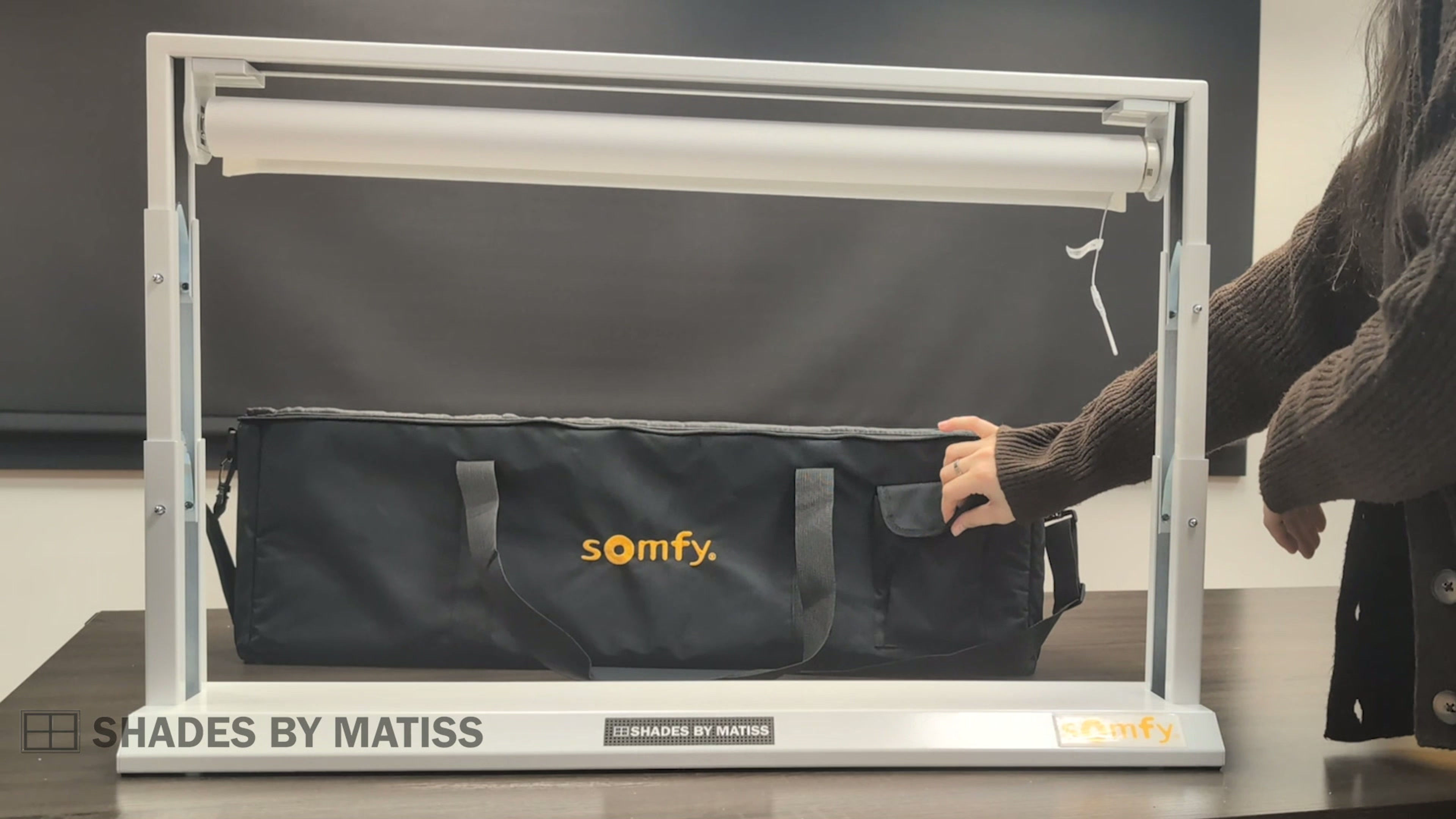 Portable Motorized Shade Sample